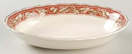 Oakland Maroon 7" Oval Vegetable Bowl