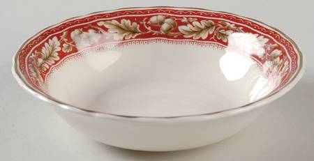 Oakland Maroon Fruit/Dessert (Sauce) Bowl