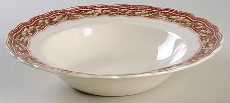 Oakland Maroon Rim Soup Bowl