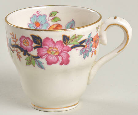 Old China Flat Demitasse Cup