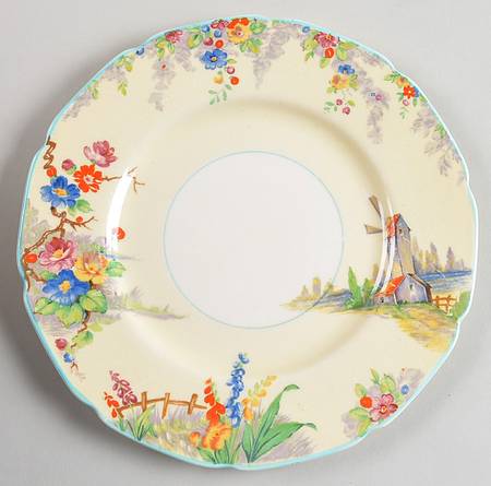 The Old Mill Salad Plate by Grindley