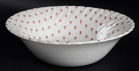 Petite Fleur Pink 8" Round Vegetable Bowl