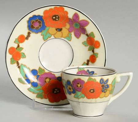 Penelope Footed Demitasse Cup & Saucer Set