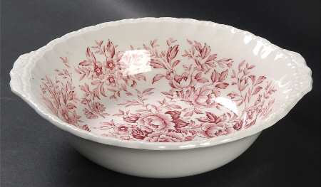 Printemps Pink 9" Round Vegetable Bowl