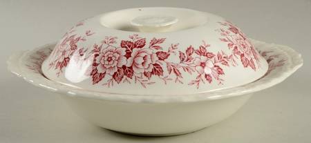 Printemps Pink Round Covered Vegetable