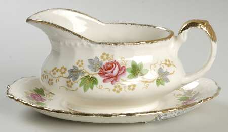 Rose Bouquet Gravy Boat & Underplate