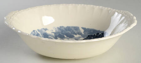 Scenes After Constable Blue (Center Design) 10" Oval Vegetable Bowl