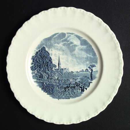 Scenes After Constable Blue (Center Design)