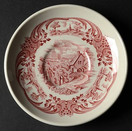 Scenes After Constable Pink (Smooth, Coupe) Saucer