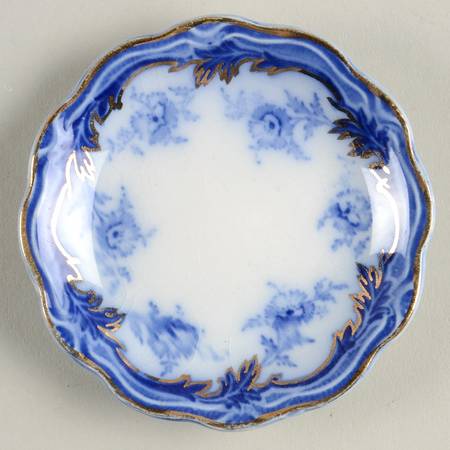 Somerset (Flow Blue) Butter Pat