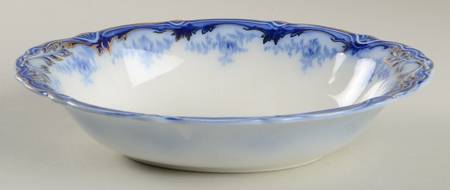 Somerset (Flow Blue) 9" Oval Vegetable Bowl