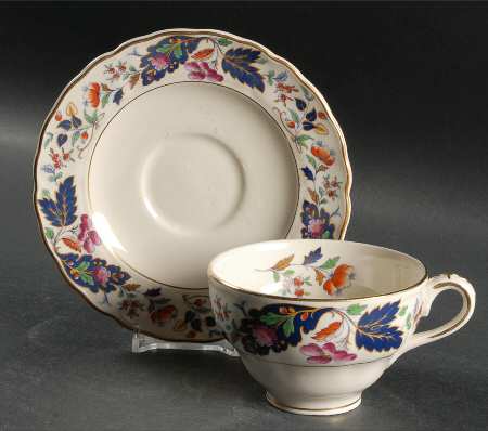 Strathcona Flat Cup & Saucer Set by Grindley