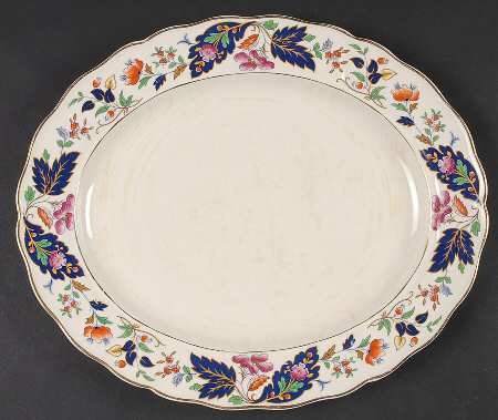 Strathcona 12" Oval Serving Platter by Grindley