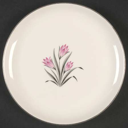 Pink Crocus Salad Plate