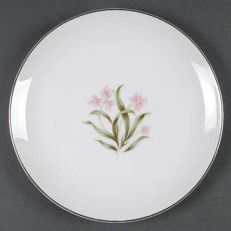 Pink Orchid Salad Plate