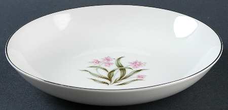 Pink Orchid Coupe Soup Bowl