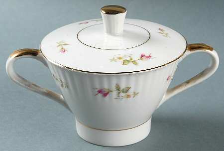 Victorian Rose Sugar Bowl & Lid