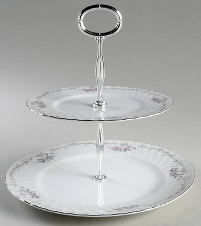 GST1 6 5/8"-10"  2 Tiered Serving Tray (Dp, Sp) HC