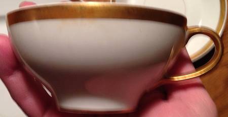 GUE79 Flat Cup & Saucer Set by WM Guerin