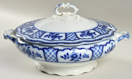 Melbourne (Flow Blue) Tureen &  Lid