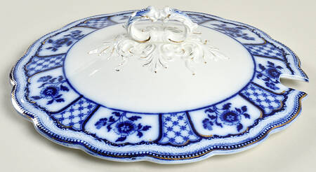 Melbourne (Flow Blue) Lid for Tureen