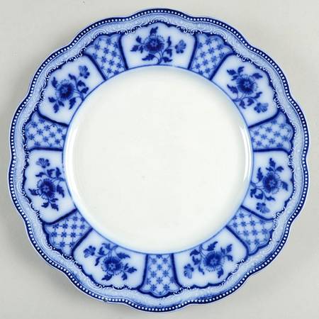 Melbourne (Flow Blue) Luncheon Plate