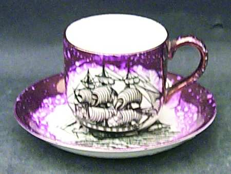 GPO1 Flat Demitasse Cup & Saucer Set by Grays Pottery
