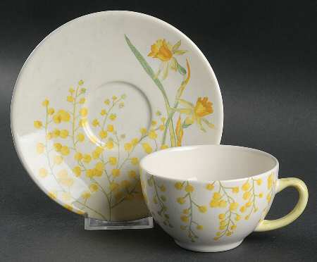 Mimosa Flat Cup & Saucer Set