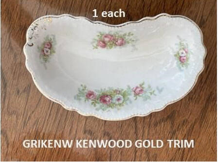 Kenwood (Gold Trim) Bone Dish