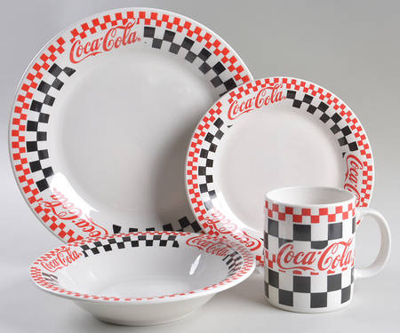 Coca Cola 4 Piece Place Setting