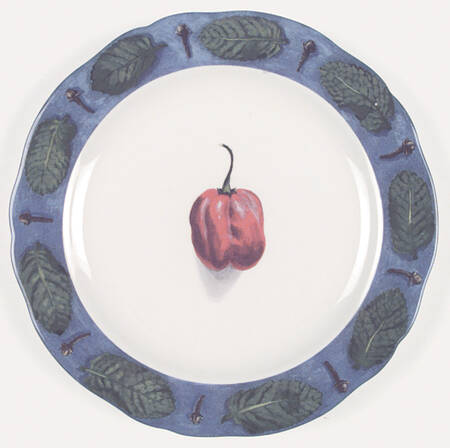 Poivre Et Sel Blue Salad/Dessert Plate