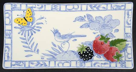 Oiseau Bleu (Fruit) Letter Tray