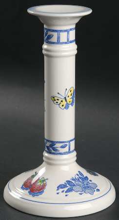 Oiseau Bleu (Fruit) Tall Candlestick
