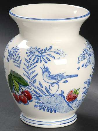 Oiseau Bleu (Fruit) 5" Vase