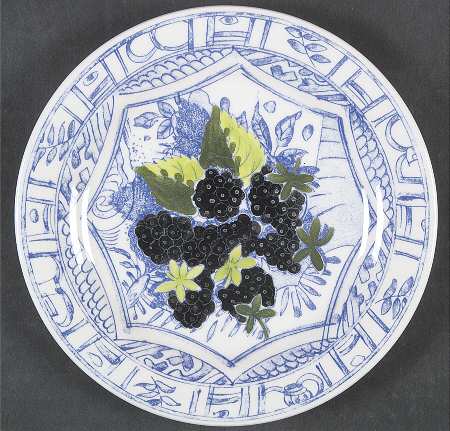 Oiseau Bleu (Fruit) Canape Plate