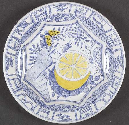 Oiseau Bleu (Fruit) Canape Plate