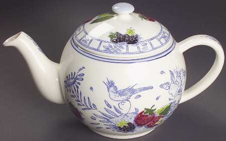 Oiseau Bleu (Fruit) Teapot & Lid