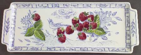 Oiseau Bleu (Fruit) Large Sandwich Tray