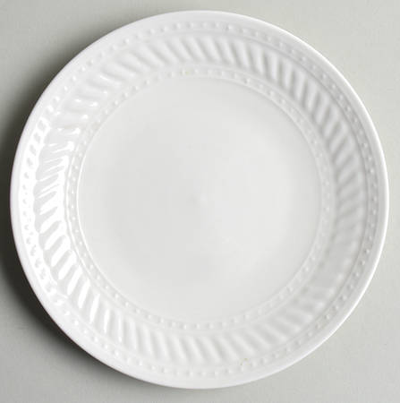 Braid Rimmed Coupe Bread & Butter Plate