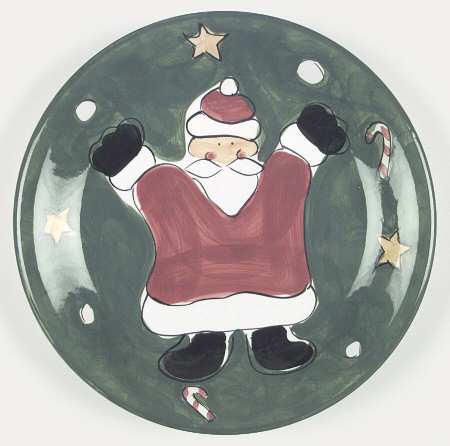 Festive Green Santa by Gibson Designs