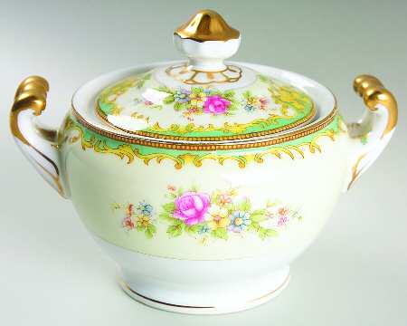 GOC21 Sugar Bowl & Lid by Gold China