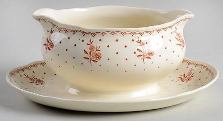Tewkesbury Gravy Boat with Attached Underplate