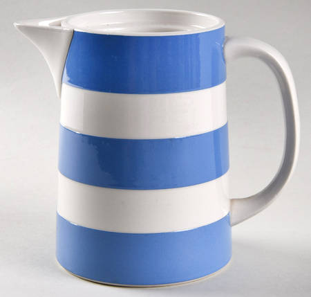 Cornish Blue Cream Cornishware Coffee Pot No Lid