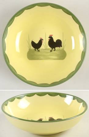 Cocks and Hens Coupe Soup Bowl