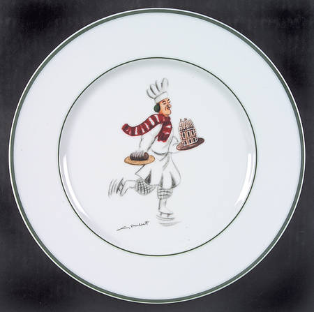 Skating Chefs Dinner Plate