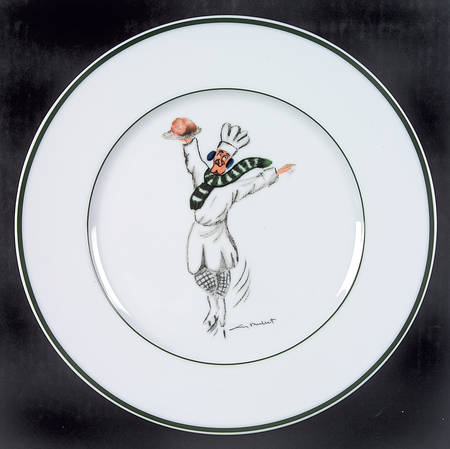 Skating Chefs Dinner Plate