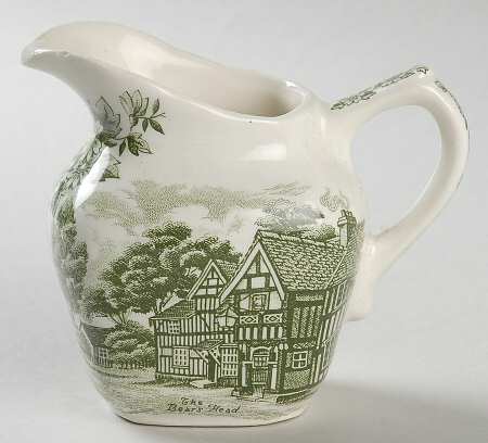 English Country Inns Green Creamer