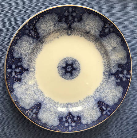 Persian Moss Gold Rim Soup Bowl