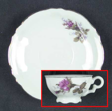 GRJ1 Footed Demitasse Cup & Saucer Set