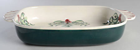 Hollylujah 16" Rectangular Baker by Gail Pittman